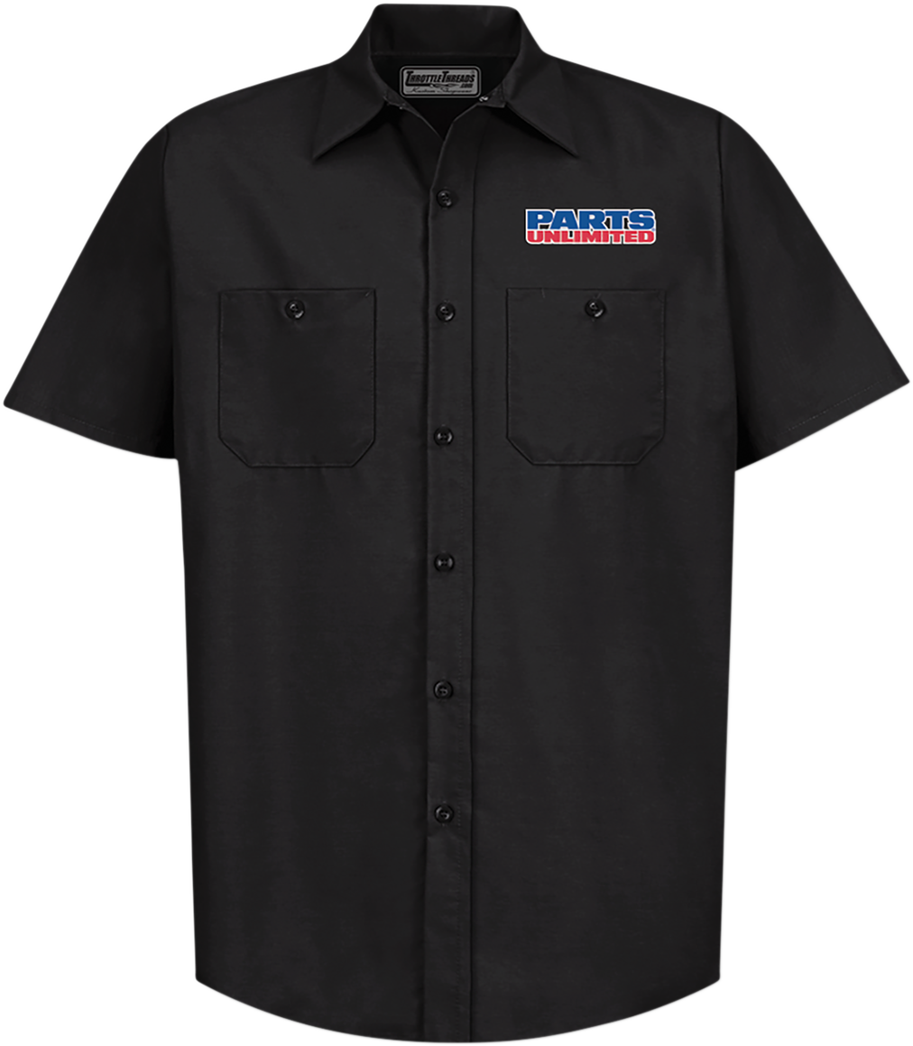 Parts Unlimited Shop Shirt - Black - 3XL
