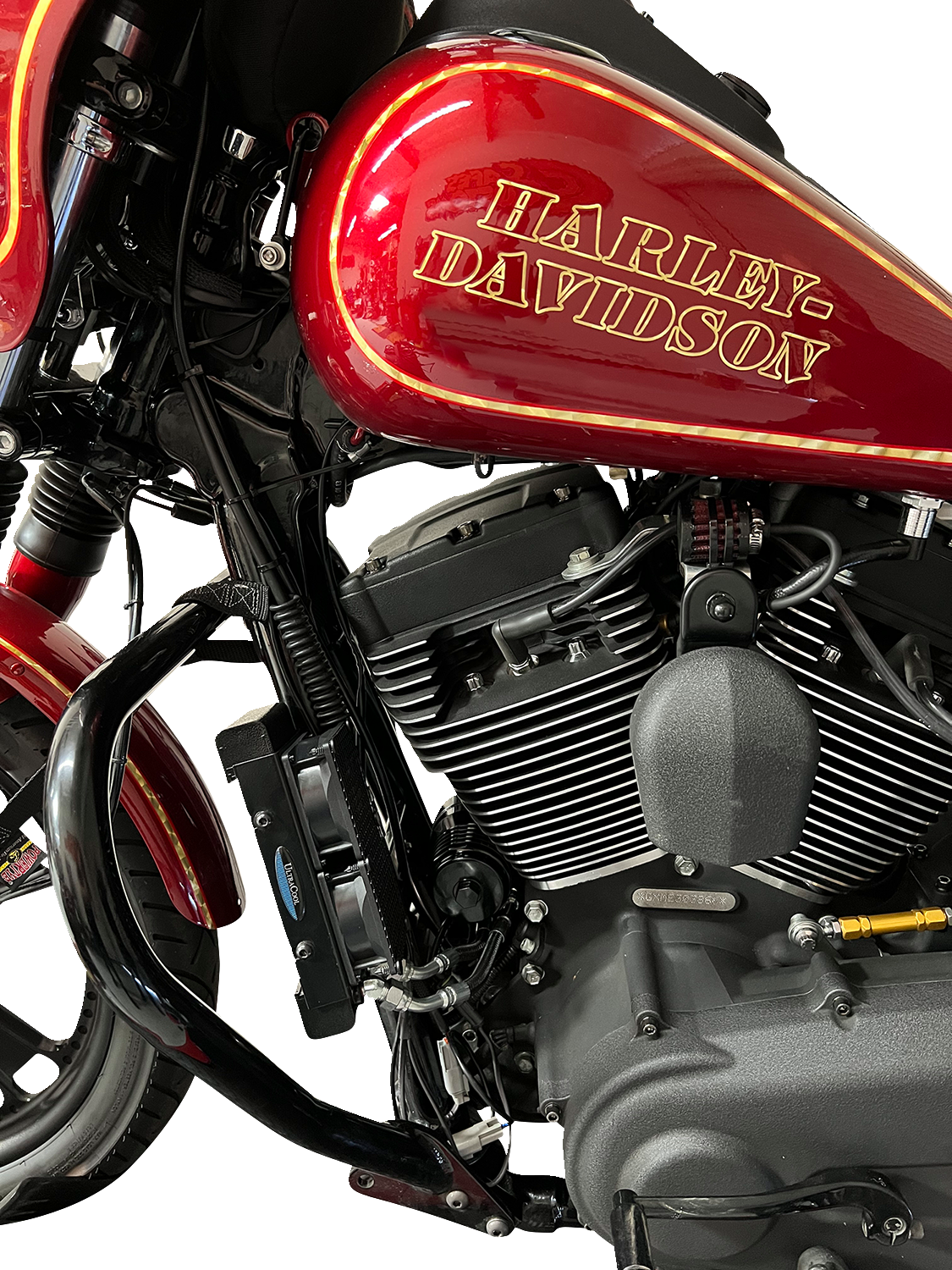 Side Mount Oil Cooler Kit - Naked Black - Sportster