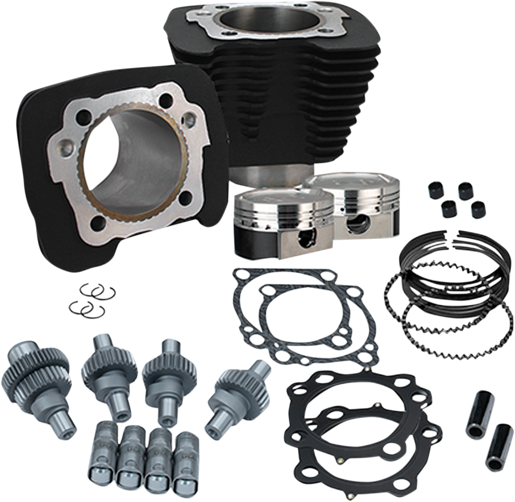 Hooligan Kit - 883 cc to 1200 cc - Wrinkle Black - Sportster