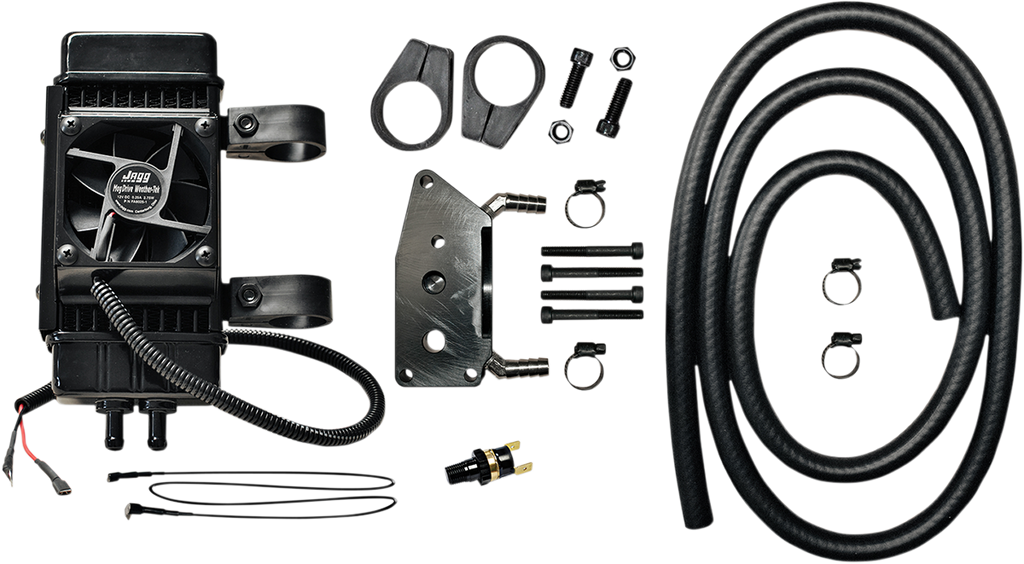 Fan-Assisted Oil Cooler Kit - Vertical Frame-Mount