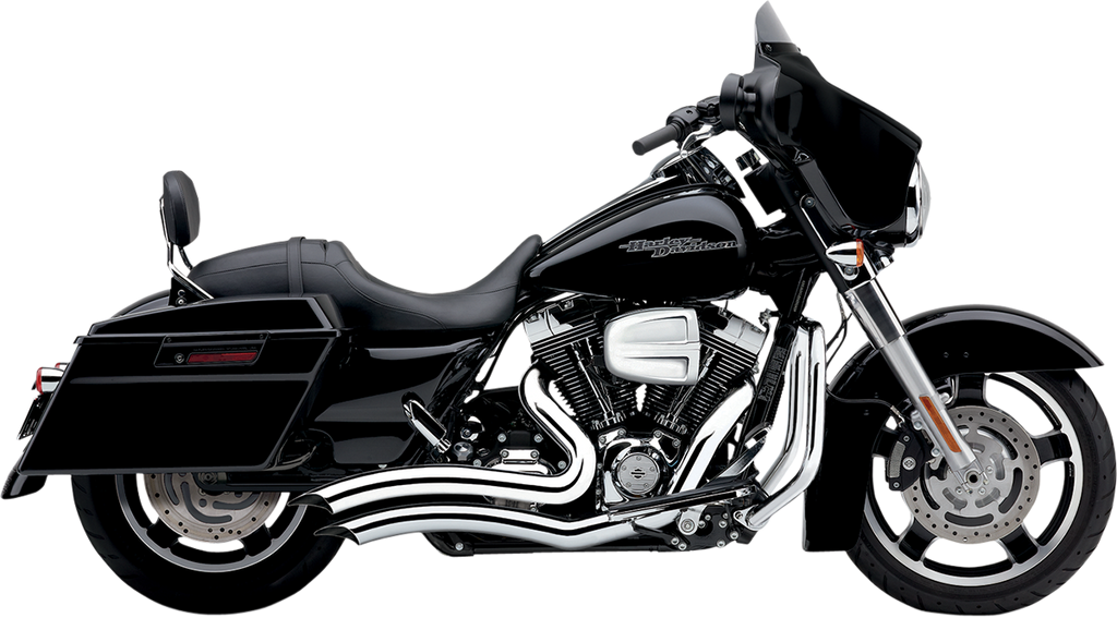 Speedster Swept Short Exhaust - Black - '10-'16 FL