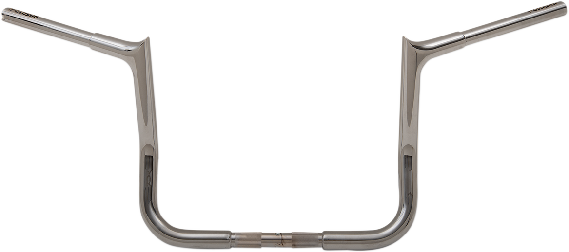 1-1/4" EZ Install Pointed Top Handlebar - 10" - Black