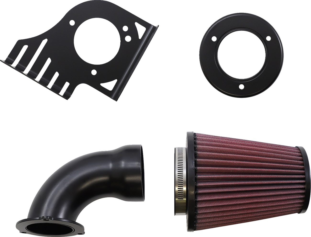 Cone Air Intake - Black - Twin Cam