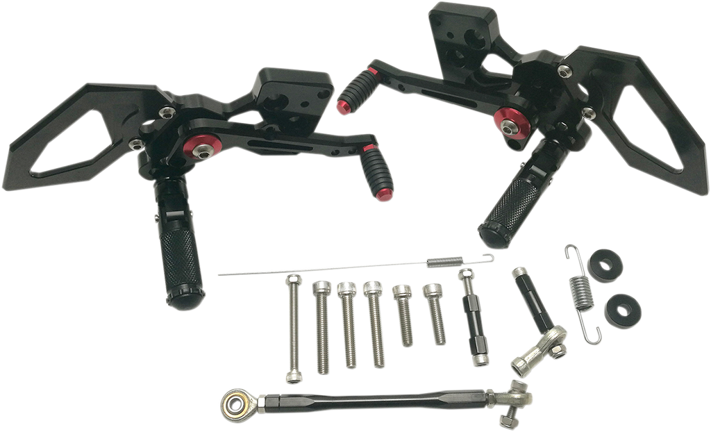 MGP Rearset - Black - Kawasaki