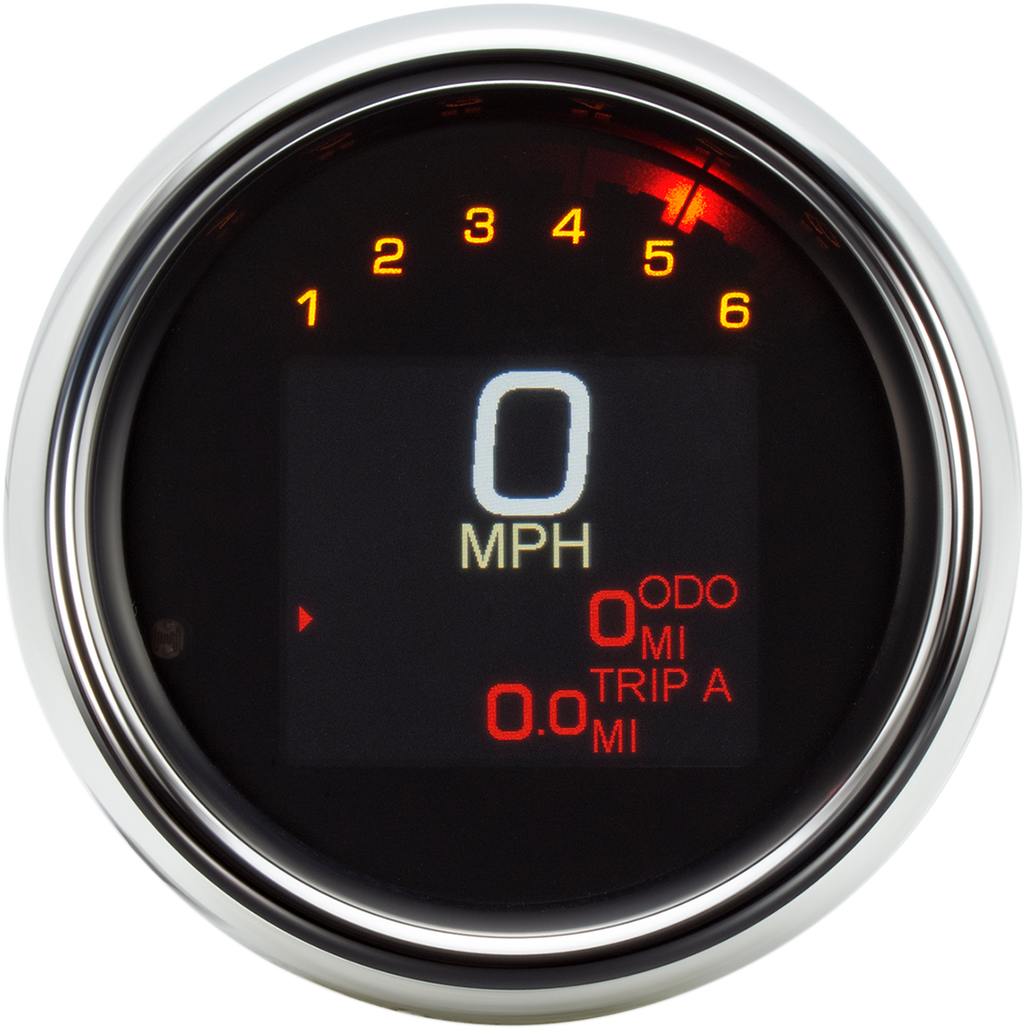 Tank Speedometer - Black Bezel - 3-3/8"