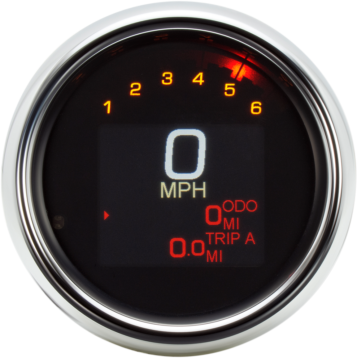 Tank Speedometer - Black Bezel - 3-3/8"