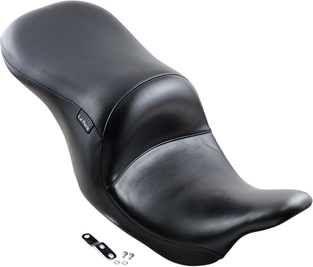 Maverick Seat - Up-Front - Without Backrest - Smooth - Black - FL '08-'23