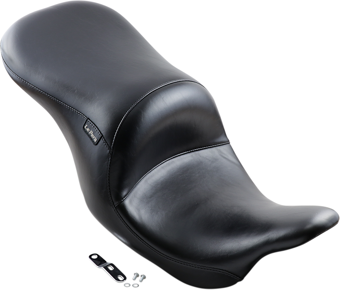 Maverick Seat - Up-Front - Without Backrest - Smooth - Black - FL '08-'23