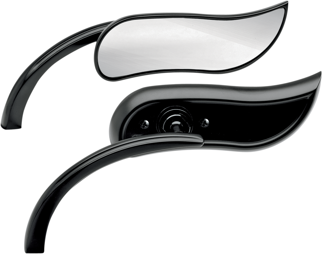 Mirror - Micro - Scoop - Side View - Triangle - Chrome - Right