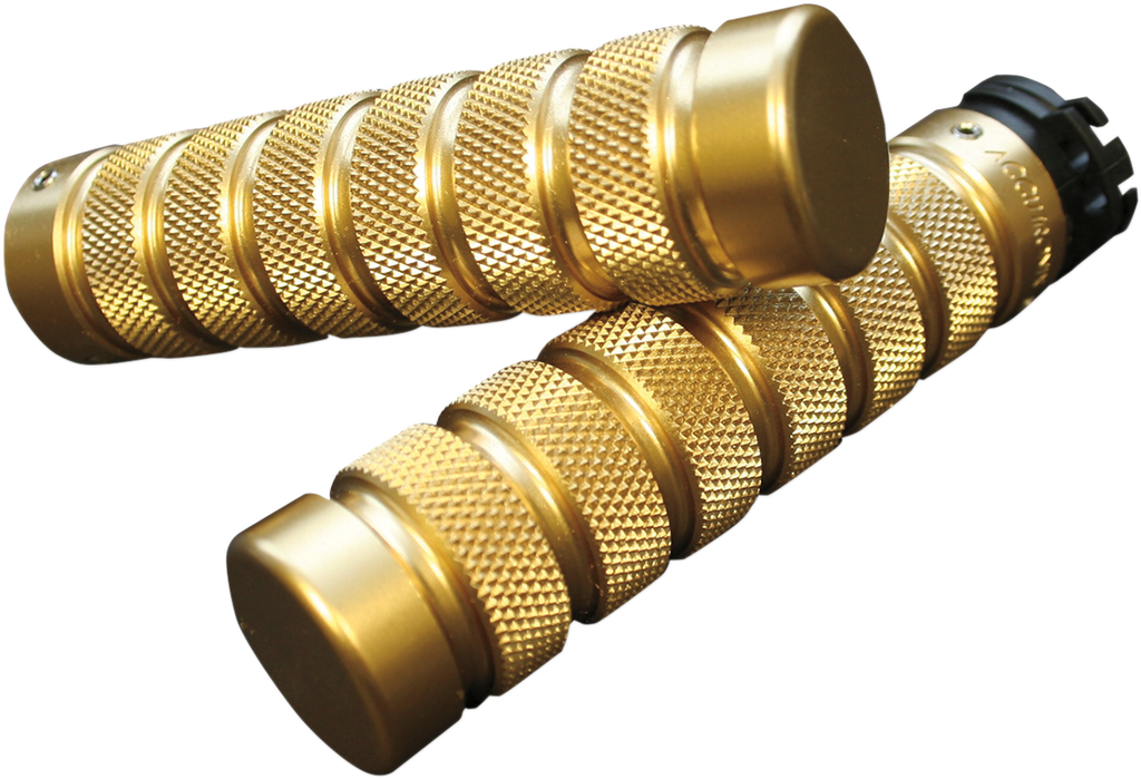 Knurled Notched Custom Grips - TBW - Brass