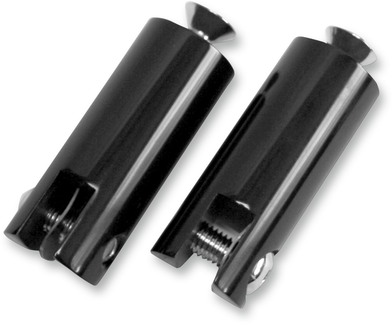 Rear Foot Peg Mounts - Silver - 1/2"-13