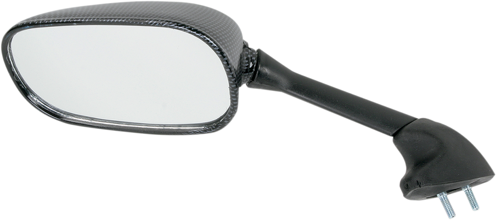 Mirror - Side View - Lighted - Black/Carbon Fiber - Rectangle - Left - Suzuki