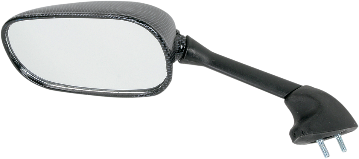 Mirror - Side View - Lighted - Black/Carbon Fiber - Rectangle - Left - Suzuki