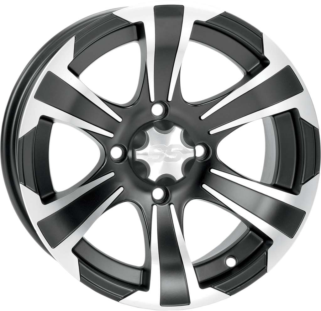 Wheel - SS312 - Front/Rear - Black Machined - 12x7 - 4/137 - 5+2