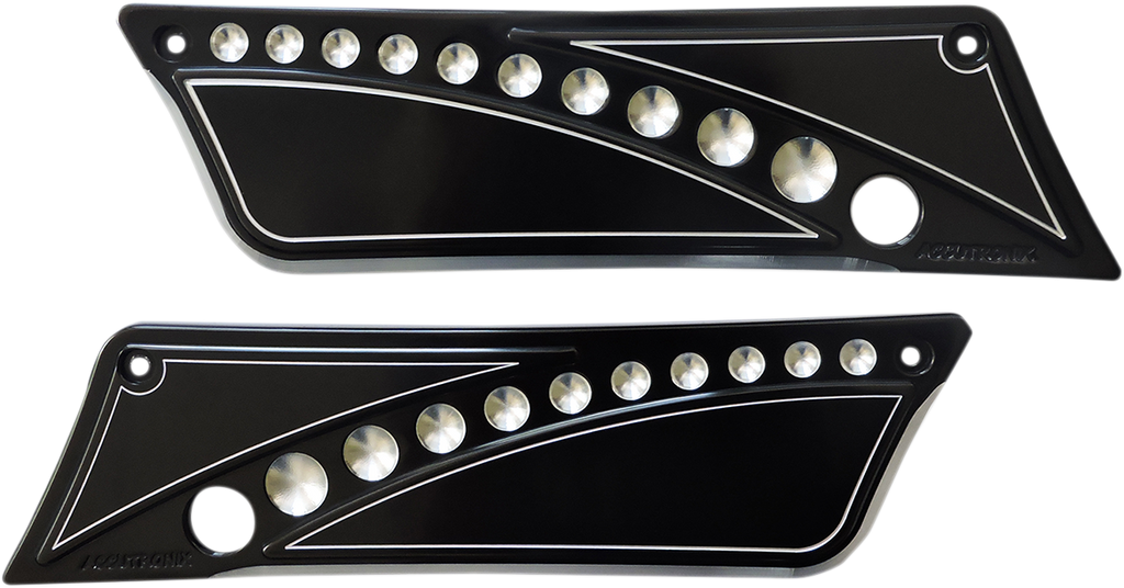 Latch Cover '93-'13 - Drilled Black - FL