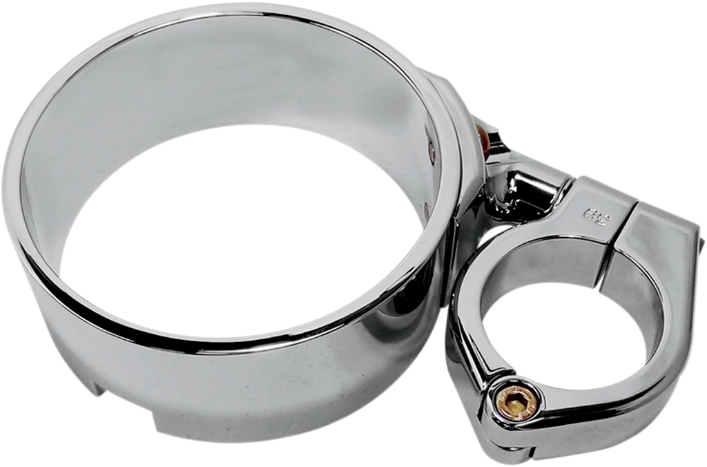 Speedometer Ring with Swivel Clamp - Black Anodized - For 39 mm Fork Tube
