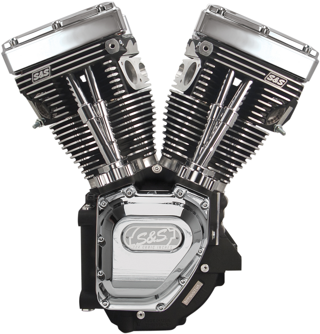 T124 Long Block Engine - Black - Touring | Dyna