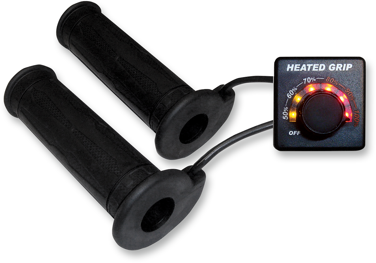 Heated Grip Kit with LED Indicator - Motorcycle - 7/8"