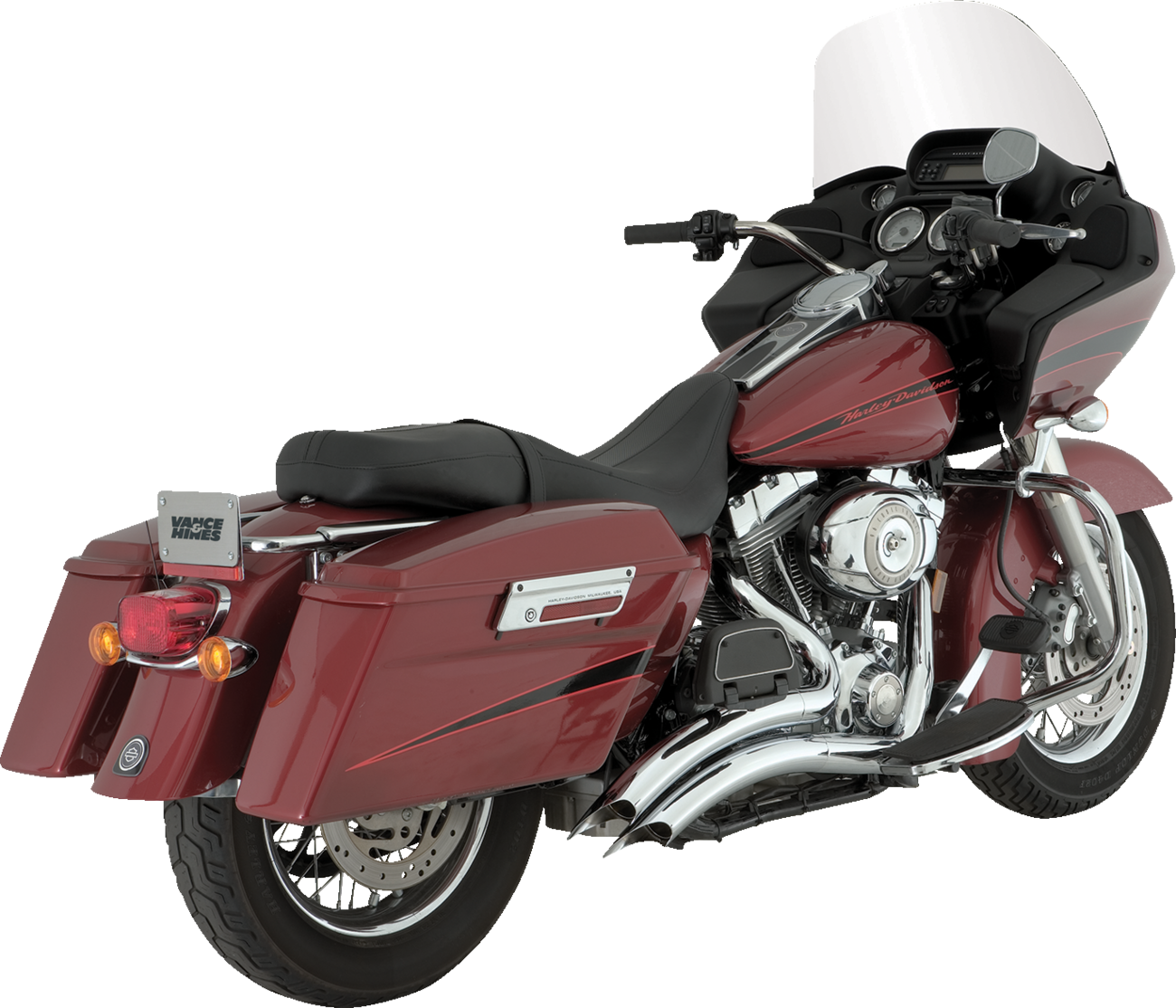 2-into-2 Big Radius Exhaust System - Chrome