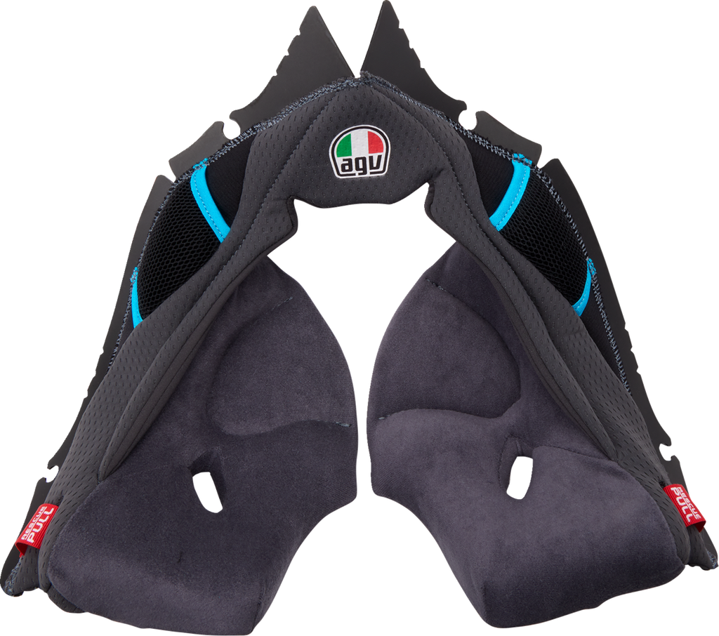 Pista GP RR Cheek Pads - Gray/Yellow - 2XL