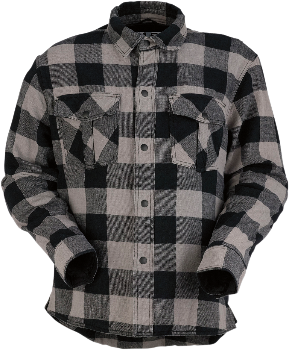 Duke Flannel Shirt - Gray/Black - 3XL