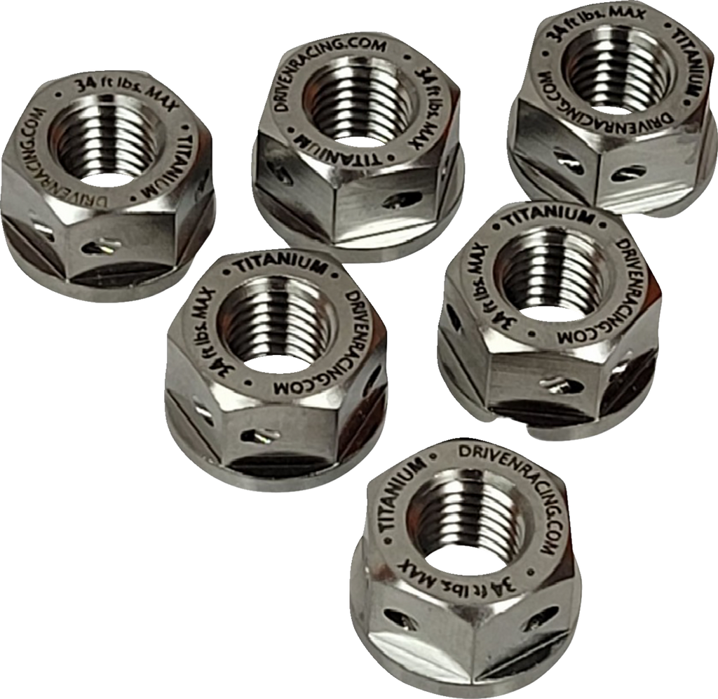 Sprocket Nuts - Titanium - 5 Pack