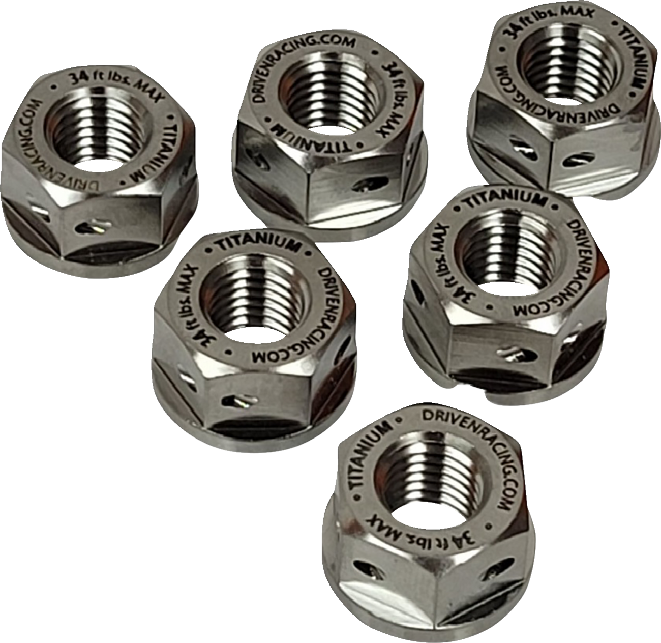 Sprocket Nuts - Titanium - 5 Pack