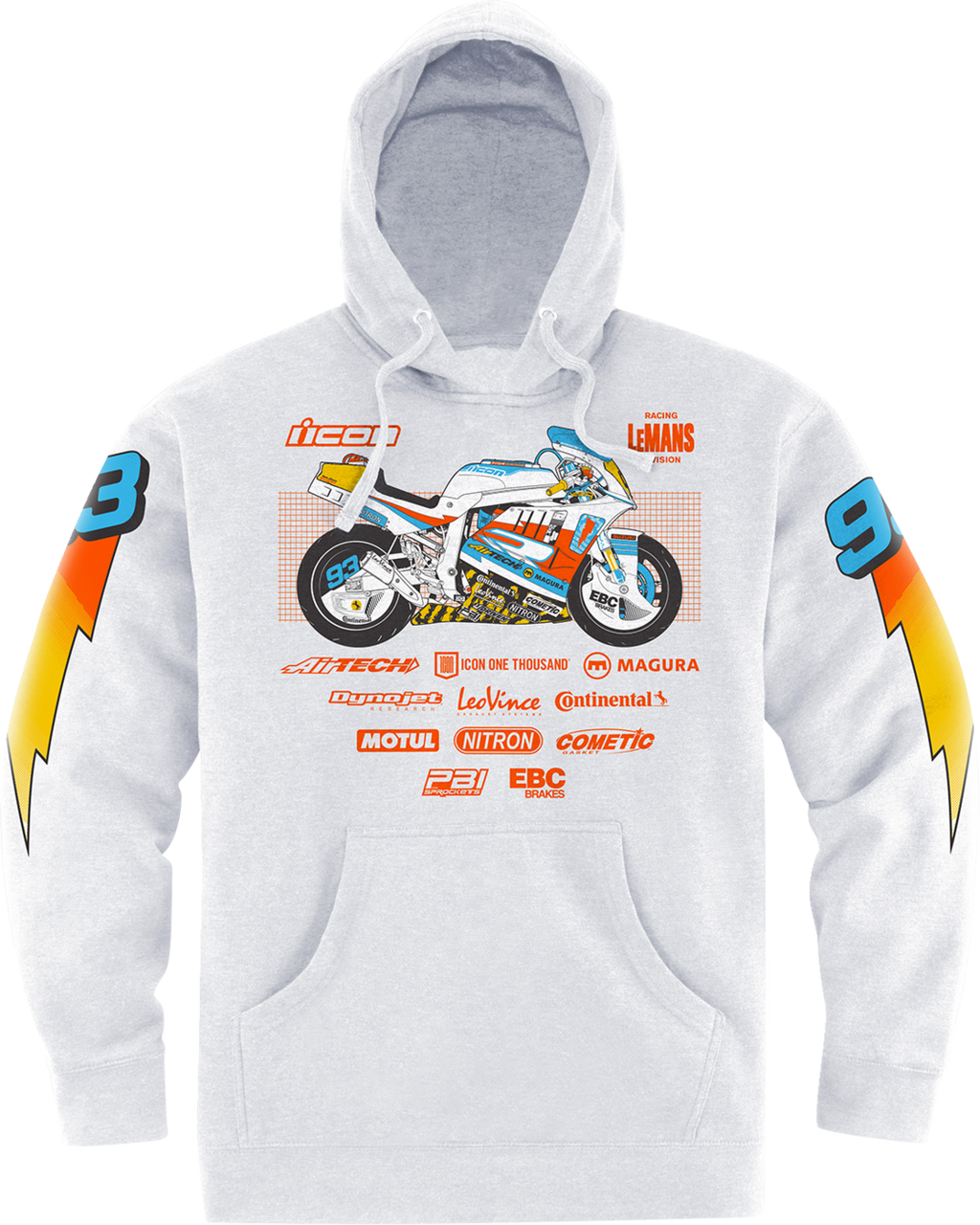 Gixxer Johnny™ Hoodie - White - Large