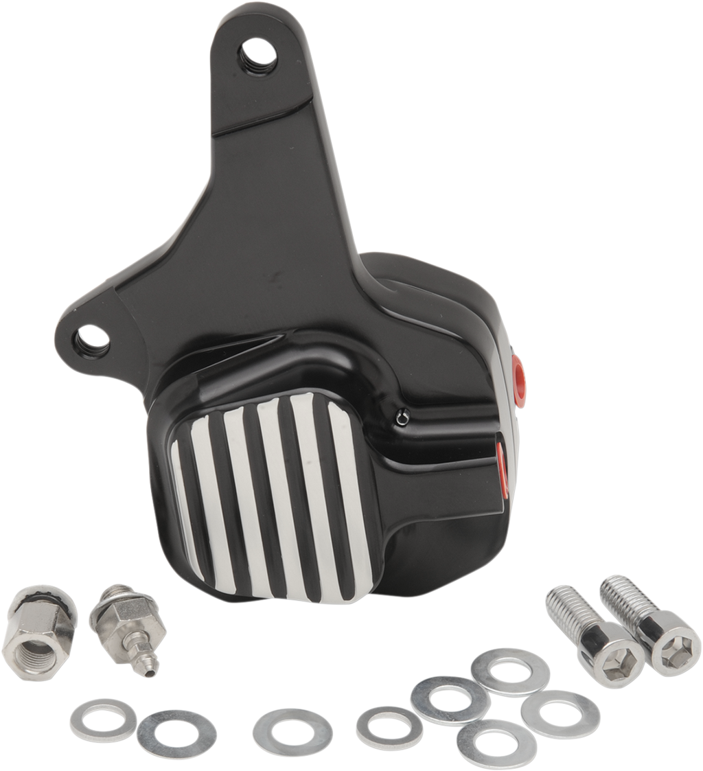 Front Caliper - Dual Disc - Clear Anodized