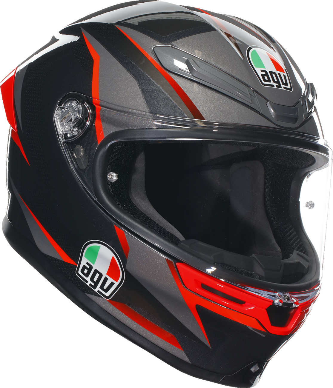 K6 S Helmet - Slashcut - Black/Blue/Red - Medium
