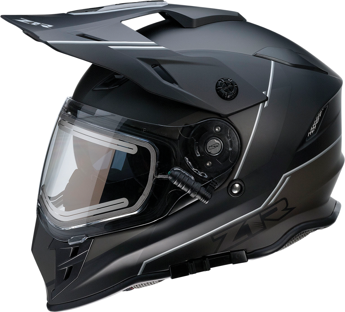 Range Snow Helmet - Bladestorm - Electric - Dual Pane - Gray/Black/Blue - 2XL