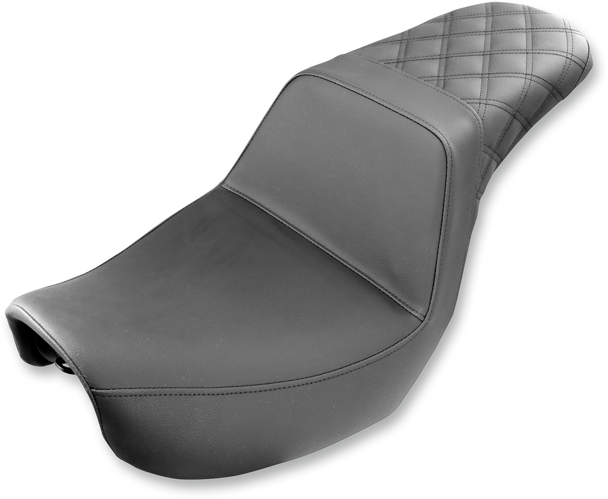 Step-Up Seat - Rear Lattice Stitched - Black - FXD