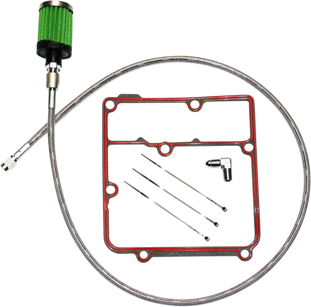 Oil Tank Breather Kit - Stainless - 99'-05' Dyna
