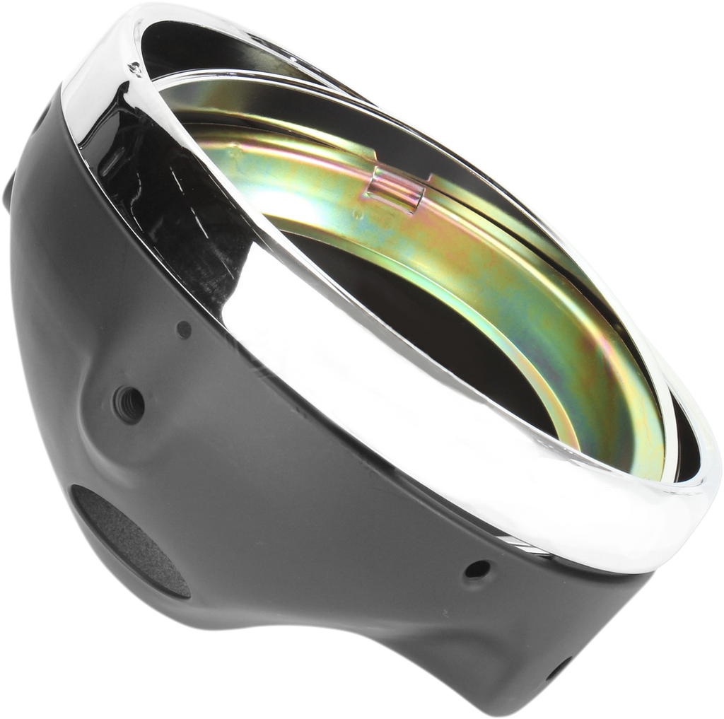 7" Side Mount Headlamp Shell - Chrome
