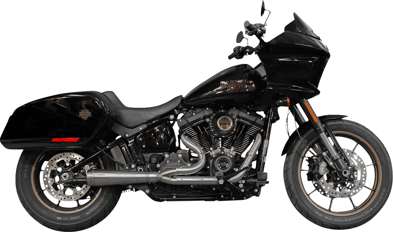 2-into-1 Assault Exhaust System - Natural - with Bags