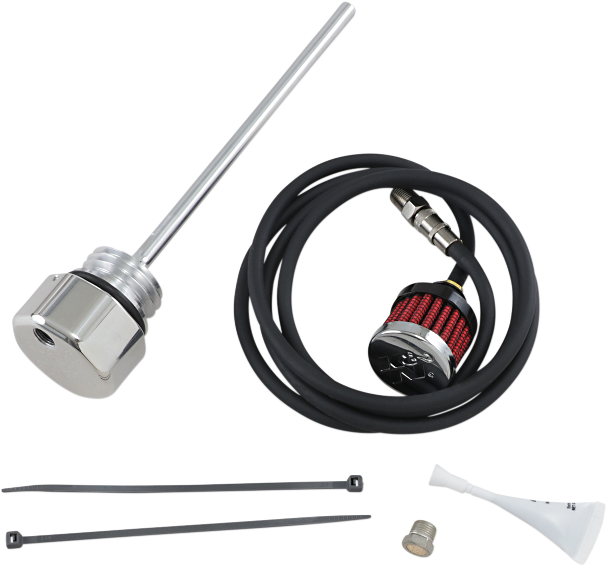 Vented Dipstick - Black - Dyna