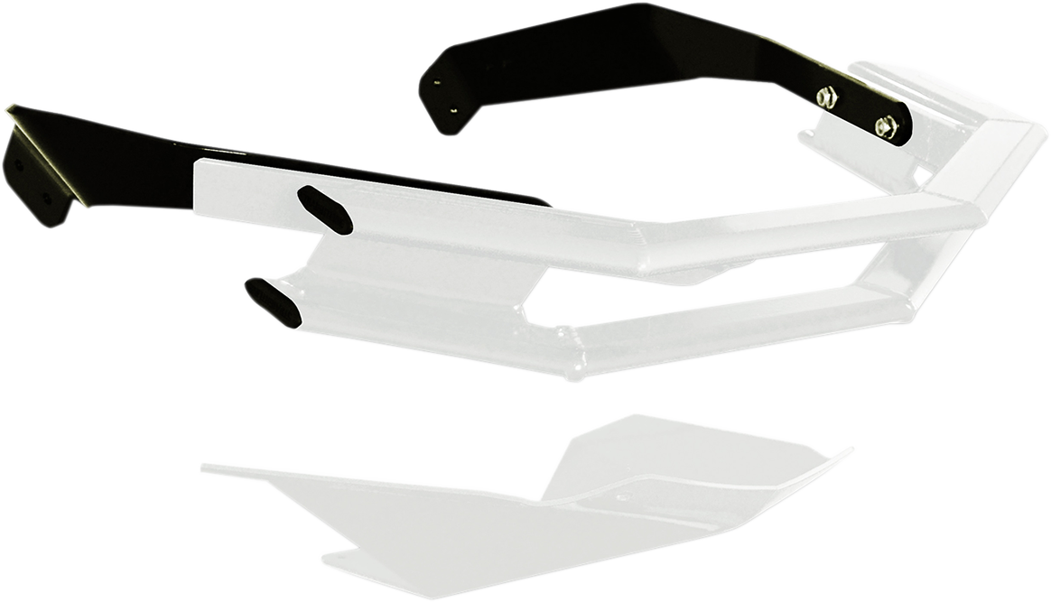 Double Bar Front Bumper - White - Polaris
