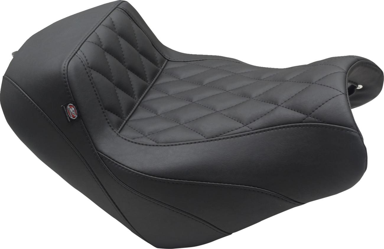 Squareback Seat - Passenger - Black - Diamond Stitch - Vulcan S '15-'23