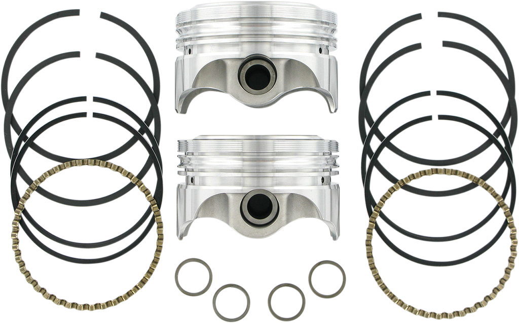 Piston Kit - 4.250" +0.005" - 11.8:1 CR - 124" Big Bore - 107" M8