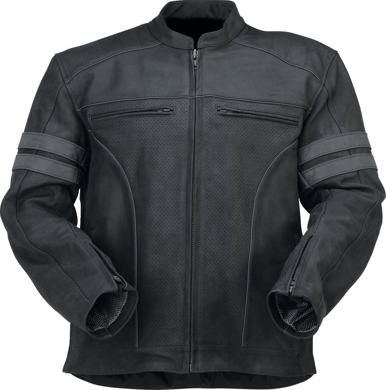 Remedy Leather Jacket - Black - 5XL