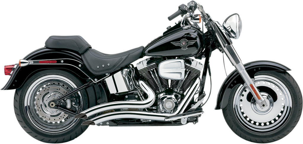Speedster Swept Short Exhaust - Black - '07-'11 Softail