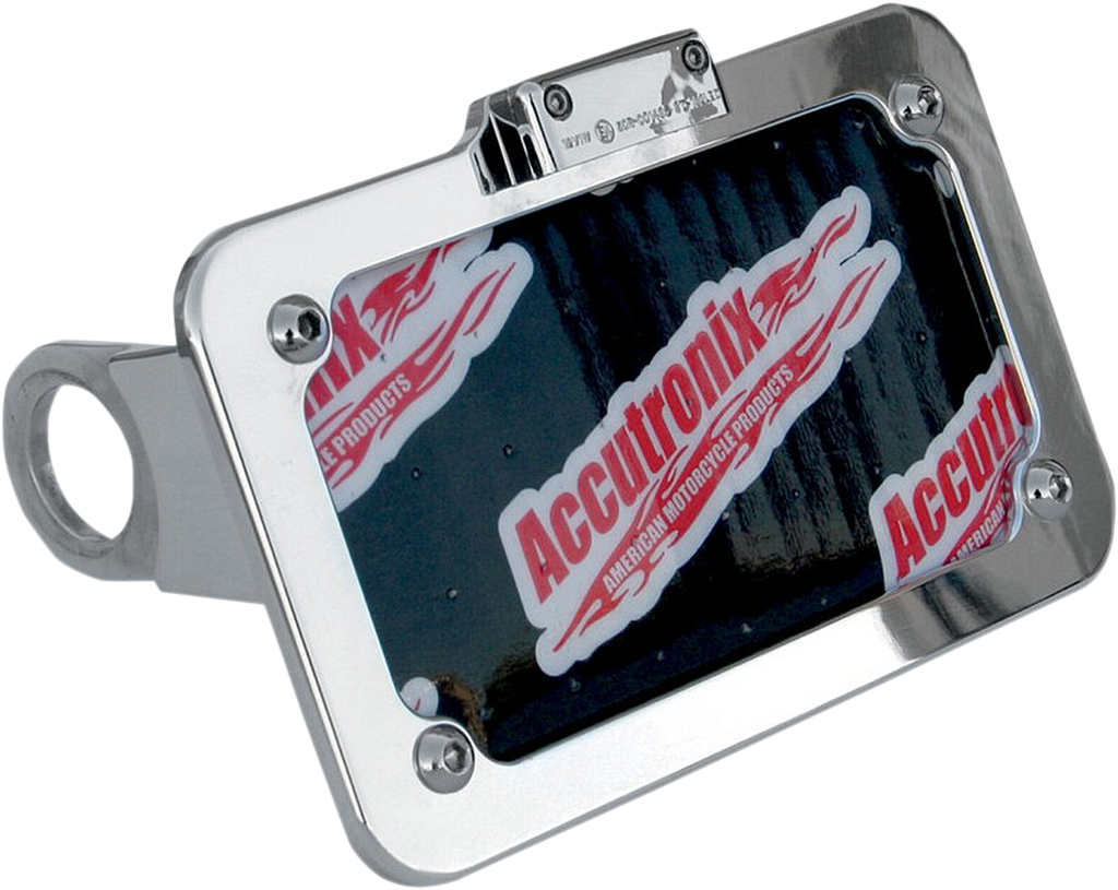 Side Mount License Plate Assembly - Chrome