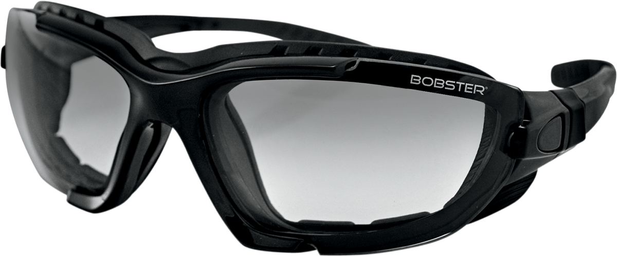 Renegade Convertible Sunglasses - Gloss Black - Clear Lens