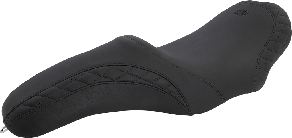 Seat - Tripper Fastback™ - Stitched w/Small Diamond-Stitched Inlays - Black