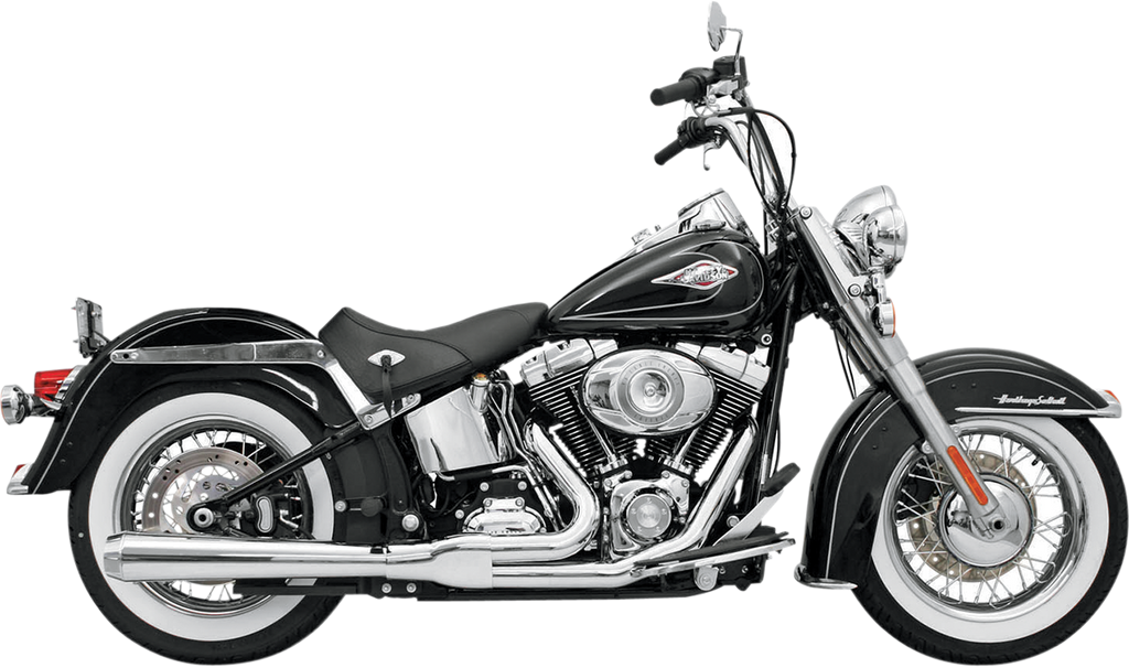 2:1 Exhaust - Chrome - Long - Softail