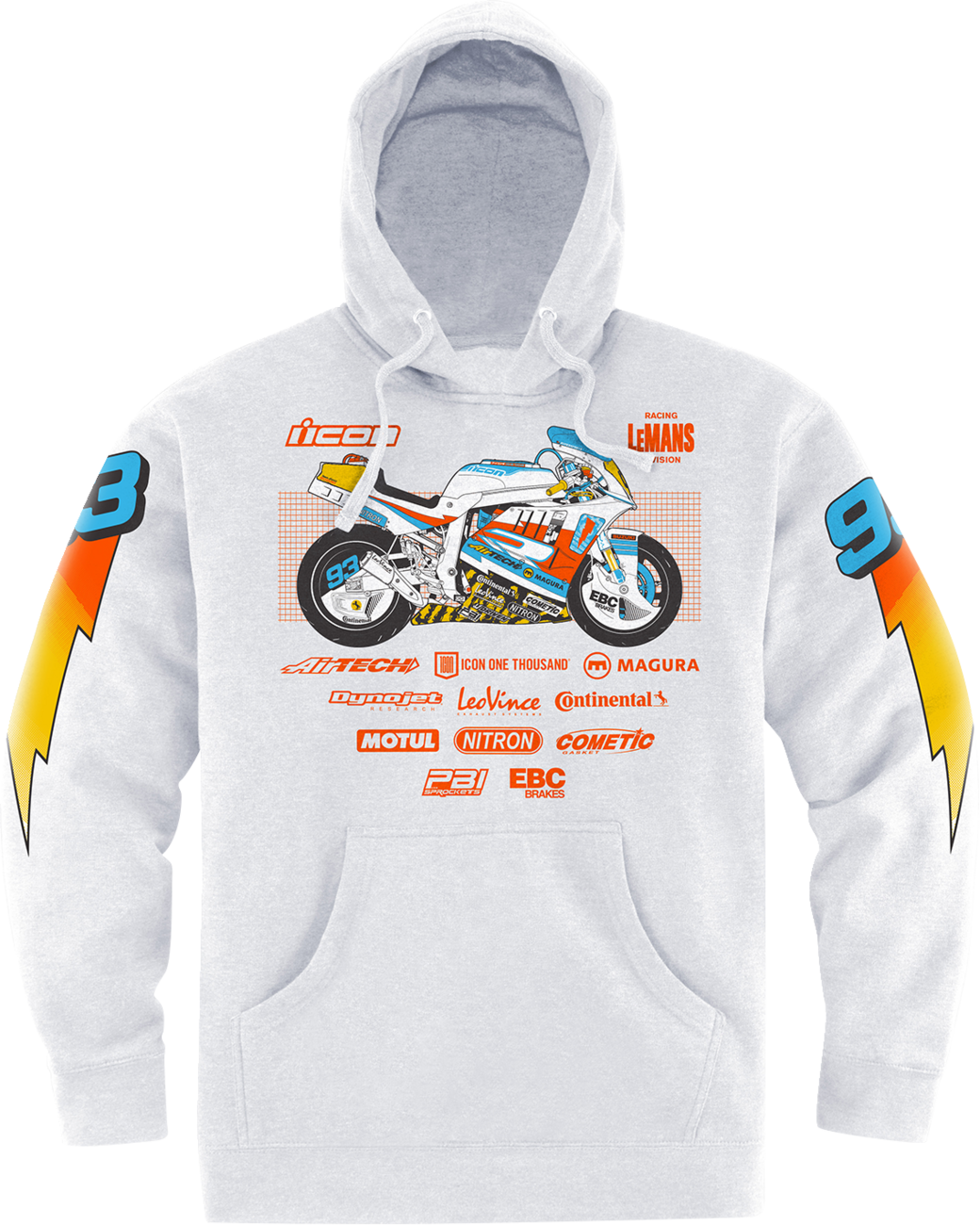 Gixxer Johnny™ Hoodie - White - XL