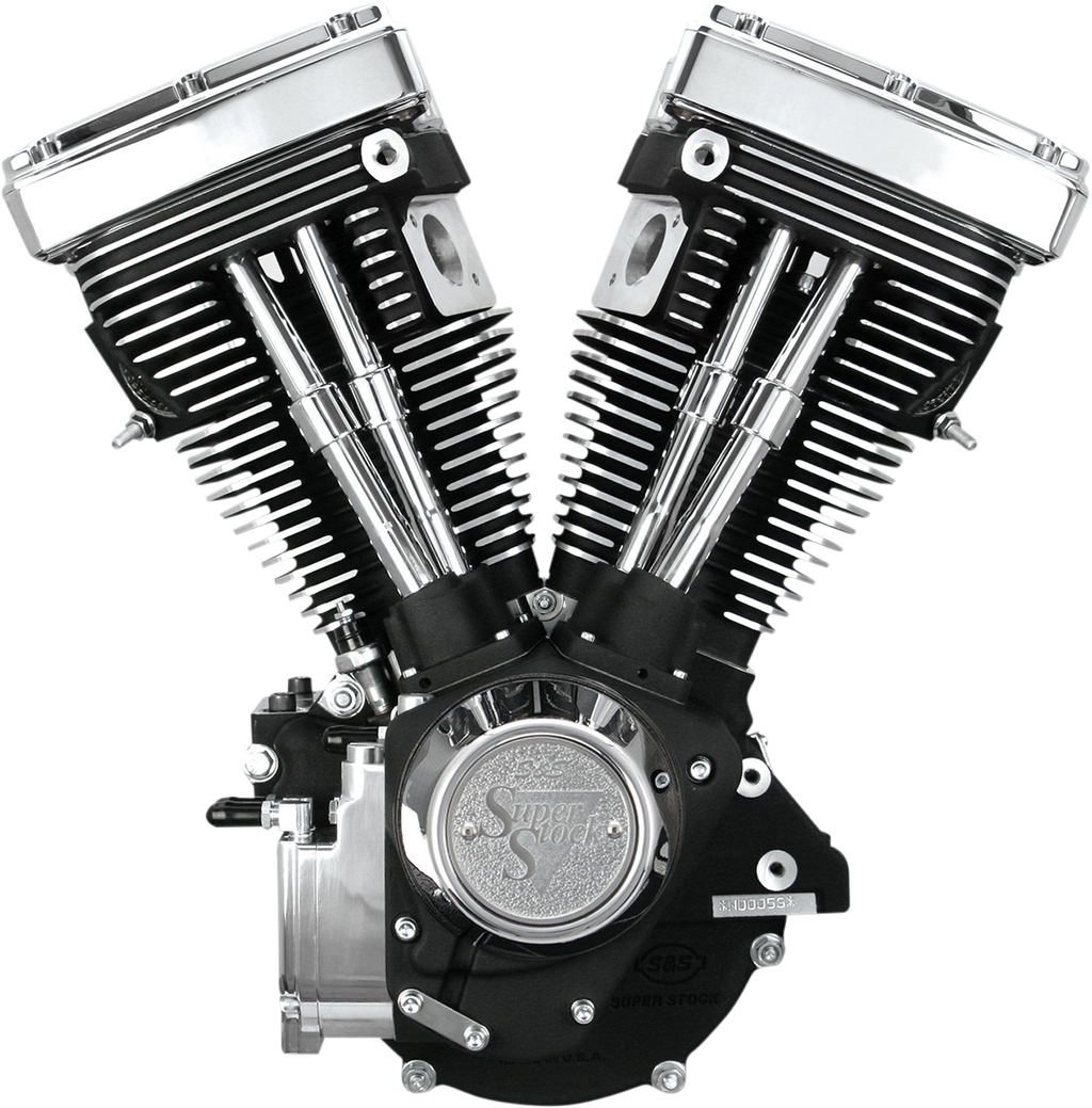 V80 Long-Block Engine - Natural - Custom Chassis | Evolution Big Twin