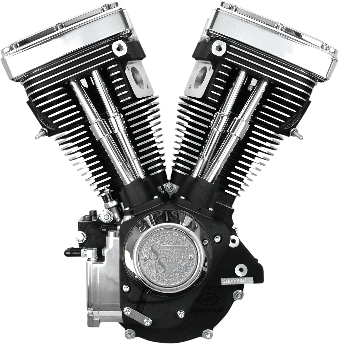 V80 Long-Block Engine - Natural - Custom Chassis | Evolution Big Twin