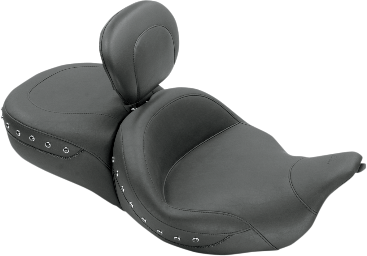 Super Touring Seat - Chrome Studded - Driver's Backrest - FL '08-'25