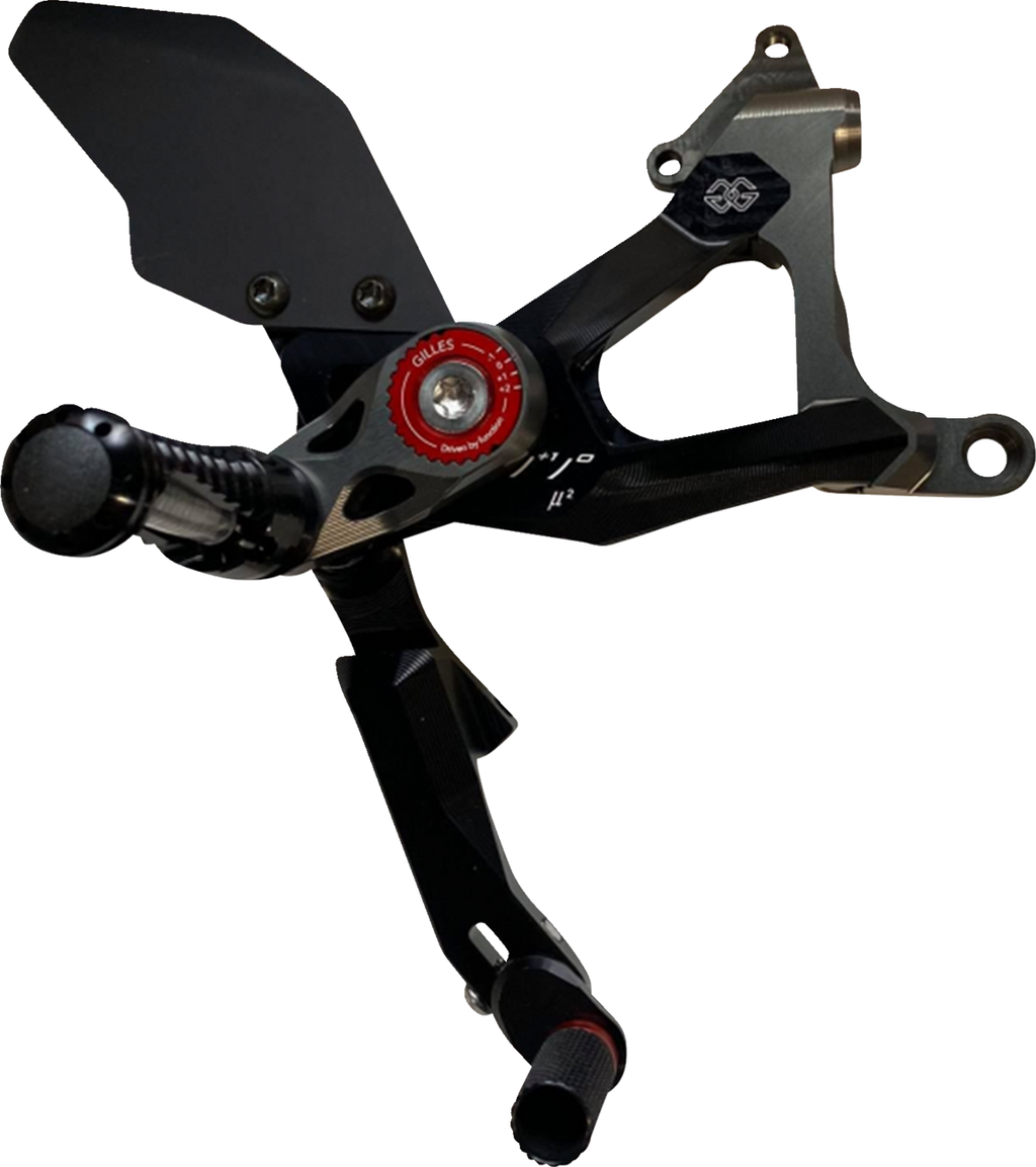 MUE2 Rearset - Black - Honda